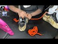 CUSTOM CAMO FABRIC ROPE-LACE AIR FORCE ONE  FULL TUTORIAL