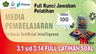 Full Kunci Jawaban Pelatihan Media Pembelajaran Berbasis Artificial Intelligence ~ Pintar Madrasah