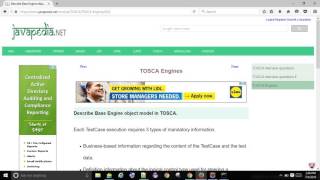 Describe Base Engine object model in TOSCA. | javapedia.net