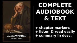 The Lives and Opinions of Eminent Philosophers (1/2) 💖 By Diogenes Laërtius. FULL Audiobook