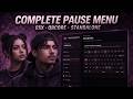 COMPLETE PAUSE MENU | OPENSOURCE | FIVEM SCRIPT