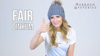 Murdoch Mysteries | Hélène Joy Teaches You Australian Slang | Behind The Scenes