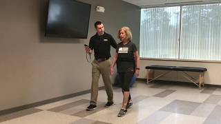 Simulated Gait Therapy Session With ReStore Soft Exo-Suit Device