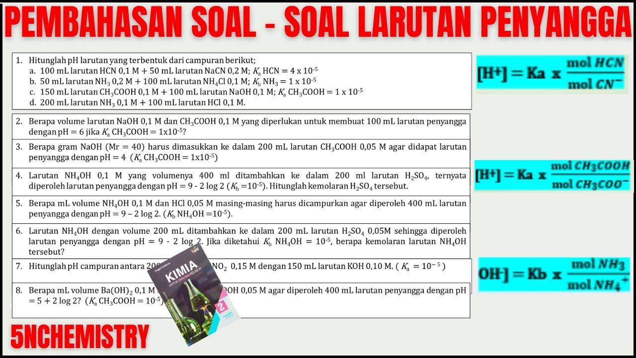 Full ‼️ Pembahasan Soal Larutan Penyangga - YouTube