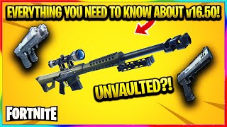 FORTNITE: *NEW* v16.50 EVERYTHING YOU NEED TO KNOW! | Fortnite v16.50 Patch Notes