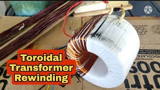 REWINDING OF A TOROIDAL TRANSFORMER l 59 TV