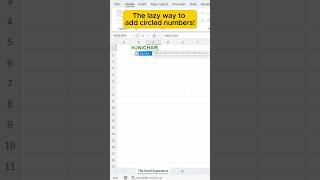 Create Circled ⭕ Numbers in Excel #excelexperience