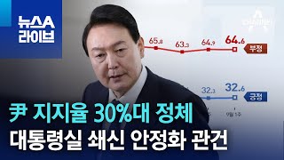 尹 지지율 30%대 정체…대통령실 쇄신 안정화 관건 | 뉴스A 라이브