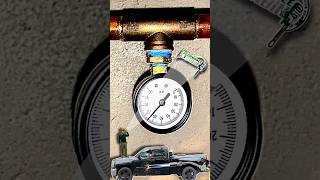 How To Install A Water Pressure Gauge On Copper Water Pipe #performance #plumbing #shorts