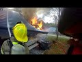 10 09 22 firecam helmet camera video of camper fire initial attack