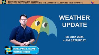 Public Weather Forecast issued at 4AM | June 8, 2024 - Saturday