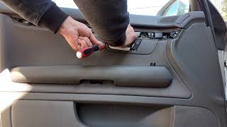 Demontare fata de usa Audi A4 B6/B7/How to remove the door panel AUDI A4 B6/B7