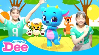 Kim Riwon 🙋‍♀️ Animal Rush Cheerleader Dance | Kids K-pop | Just dance with Dragon Dee