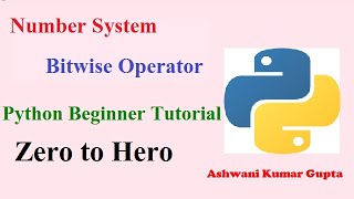 Number System and Bit wise Operator in Python | Python beginners tutorial in Hindi | Urdu