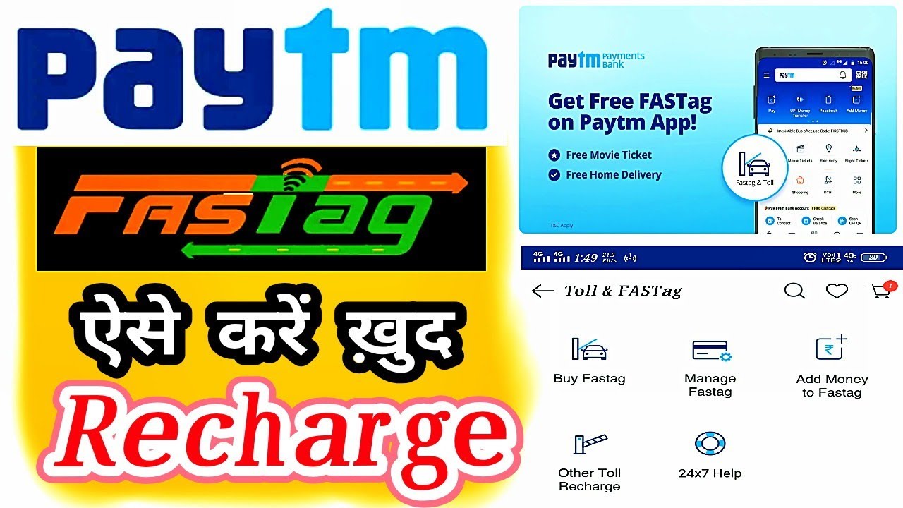 FASTAG RECHARGE, PAYTM FASTAG RECHARGE - YouTube