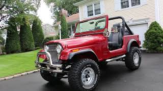 $30K - Killer 1985 Jeep CJ7 For Sale~5.7L~5 Speed Manual~Corvette Sunset Orange Pearl~BIG $ Invested