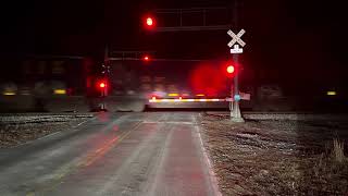 Csx coal train passing crossing near Richmond airport