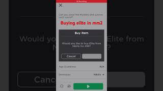 I BOUGHT ELITE IN MM2?!…