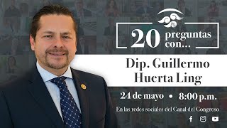 #20PreguntasCon...❓ el Diputado Guillermo Huerta, del PAN