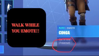 fortnite new traversal emotes walk while you dance - fortnite conga emote gif