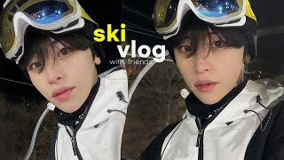 vlog. 친구들과 비발디파크 1박 2일 스키장 여행⛷ | 생일파티 | 스키 브이로그 | JEROME 제롬