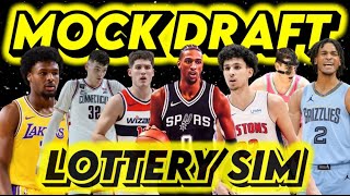 2024 NBA Mock Draft *FULL FIRST ROUND MOCK DRAFT* I Utility Sports NBA Mock Draft with lottery sim