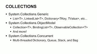 Learn Collections in C# and .NET - learn C#