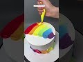 most trending rainbow 🌈 cake design rainbowcake cake food cakedecoratingtutorials cakerecipe