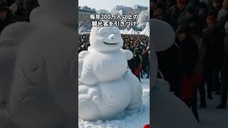 札幌雪祭り　#shorts #日本  #雑学 #日本文化