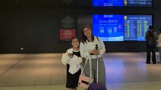 Mommy and BBG travelling back to the Philippines again