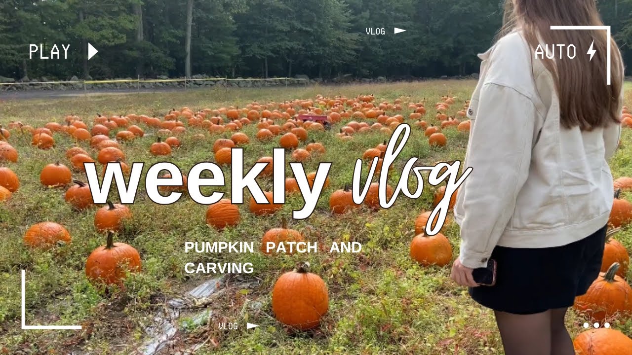 Fall Vlog Pumpkin Patch Pumpkin Carving Youtube