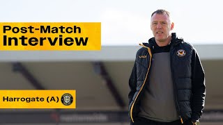 Graham Coughlan | Newport Manager Reviews Harrogate Win