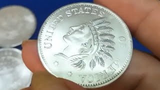 America Coin India 1851. 👉22,000$ India head 90% silver. World coin. Tiền Cổ Ấn Độ Mỹ