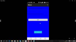 Android Lab 5 (Menus)