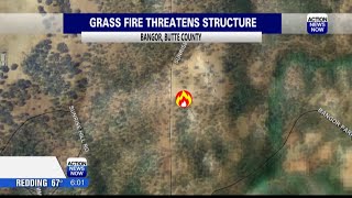 Vegetation fire threatens structure in Butte County