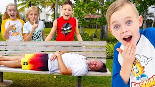 April Fools Day Jokes on Dad with The Fun Squad Family! (Sneaky Jokes and Spying!)