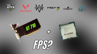 TESTE EM JOGOS EM 2024 COM (GT 710 2GB | XEON E3 1270 v2)