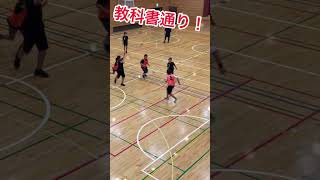 【handball skills】ハンドボール教科書通りのステキなポストパス【未来の安平!?】