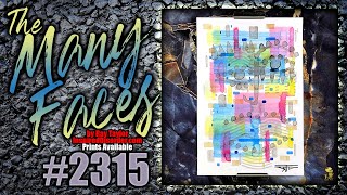 #2315 The Many Faces: Ink Painting Process Timelapse with Ray Taylor #abstractart #Inkpainting