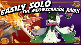 EASILY SOLO the Meowscarada Pokémon Scarlet \u0026 Violet 7 star raid!!