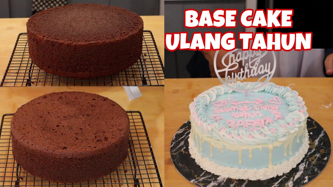 BOLU UNTUK BASE CAKE ULANG TAHUN, BROWNIES KUKUS SUPER MUDAH LEMBUT DAN ...