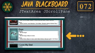 072 JavaBlackboard : JTextArea'ya scroll bar eklemek