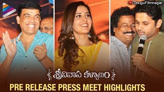 Srinivasa Kalyanam Pre Release Press Meet Highlights | Nithiin | Raashi Khanna | Telugu FilmNagar