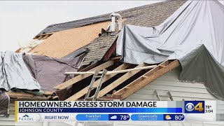 Homeowners in Johnson County assess storm damage