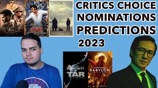 2023 Critics Choice Nominations PREDICTIONS