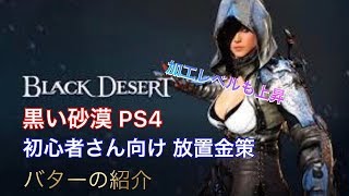 【Black Desert 黒い砂漠 PS4】初心者さん向け 放置金策 バターの紹介