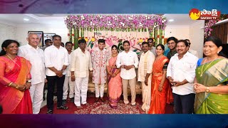 CM YS Jagan Attends MLA Jyothula Chanti Babu Daughter Marriage | Kakinada @SakshiTV
