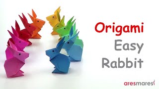 origami rabbit from paper - kağıttan origami tavşan yapımı
