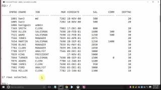 ORACLE SQL- 4.drop table