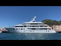 invictus 65.5m superyacht docked in gibraltar